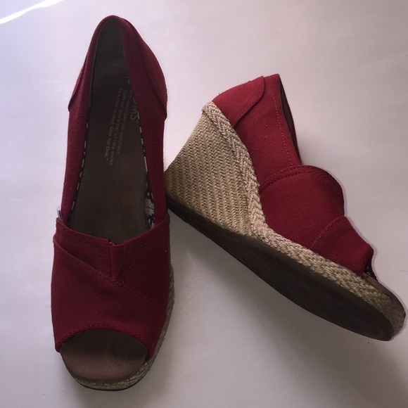 Toms Calypso Canvas Wedge - Picture 1 of 7